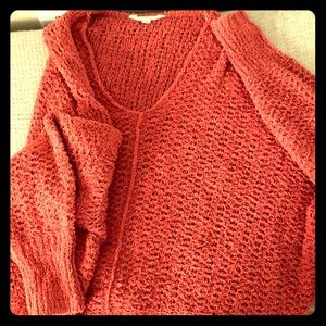 Time and Tru sweater white (L /12) Coral (X/14-16)